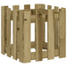 Jardinieră grădină design gard 40x40x40cm lemn de pin impregnat - WALTI WALTI