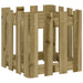 Jardinieră grădină design gard 40x40x40cm lemn de pin impregnat - WALTI WALTI