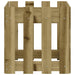 Jardinieră grădină design gard 40x40x40cm lemn de pin impregnat - WALTI WALTI