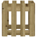 Jardinieră grădină design gard 40x40x40cm lemn de pin impregnat - WALTI WALTI