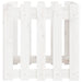 Jardinieră grădină design gard, alb, 50x50x50 cm lemn masiv pin - WALTI WALTI