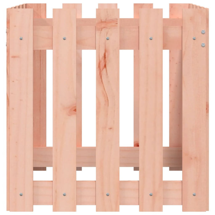 Jardinieră grădină design gard, 50x50x50 cm, lemn masiv douglas - WALTI WALTI