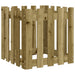 Jardinieră grădină design gard 50x50x50cm lemn de pin impregnat - WALTI WALTI