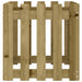 Jardinieră grădină design gard 50x50x50cm lemn de pin impregnat - WALTI WALTI