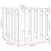 Jardinieră grădină design gard 50x50x50cm lemn de pin impregnat - WALTI WALTI