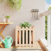 Jardinieră grădină design gard, 60x60x60 cm, lemn masiv de pin - WALTI WALTI