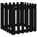 Jardinieră grădină design gard negru 60x60x60 cm lemn masiv pin - WALTI WALTI