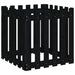 Jardinieră grădină design gard negru 60x60x60 cm lemn masiv pin - WALTI WALTI