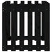 Jardinieră grădină design gard negru 60x60x60 cm lemn masiv pin - WALTI WALTI