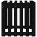 Jardinieră grădină design gard negru 60x60x60 cm lemn masiv pin - WALTI WALTI