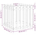 Jardinieră grădină design gard negru 60x60x60 cm lemn masiv pin - WALTI WALTI