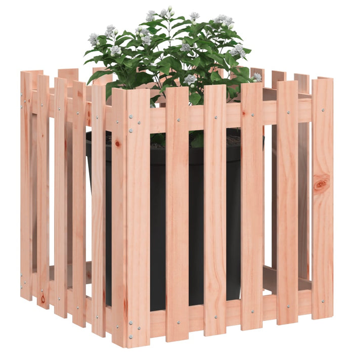 Jardinieră grădină design gard, 60x60x60 cm, lemn masiv douglas - WALTI WALTI