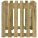 Jardinieră grădină design gard, 60x60x60 cm, lemn pin impregnat - WALTI WALTI