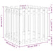 Jardinieră grădină design gard, 60x60x60 cm, lemn pin impregnat - WALTI WALTI