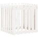 Jardinieră grădină design gard, alb, 70x70x70 cm lemn masiv pin - WALTI WALTI