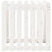 Jardinieră grădină design gard, alb, 70x70x70 cm lemn masiv pin - WALTI WALTI