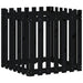 Jardinieră grădină design gard negru 70x70x70 cm lemn masiv pin - WALTI WALTI