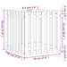 Jardinieră grădină design gard negru 70x70x70 cm lemn masiv pin - WALTI WALTI