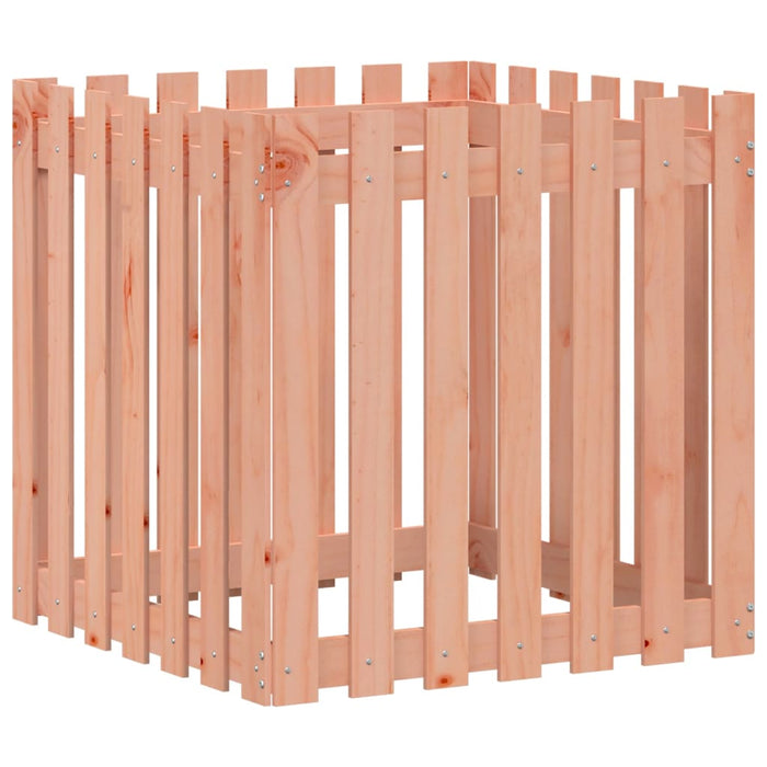 Jardinieră grădină design gard, 70x70x70 cm, lemn masiv douglas - WALTI WALTI