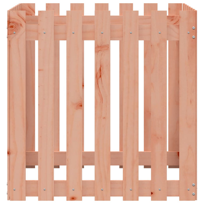 Jardinieră grădină design gard, 70x70x70 cm, lemn masiv douglas - WALTI WALTI