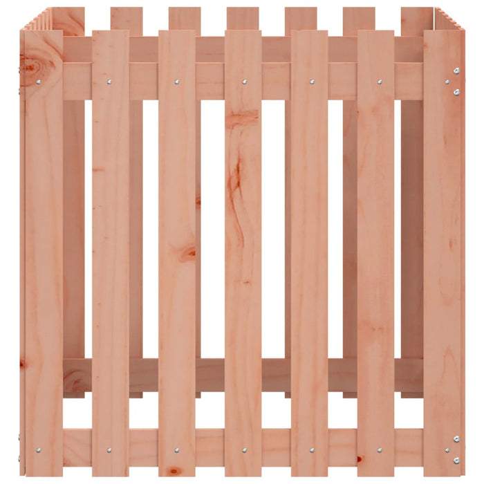 Jardinieră grădină design gard, 70x70x70 cm, lemn masiv douglas - WALTI WALTI