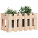 Jardinieră grădină design gard, 60x30x30 cm, lemn masiv de pin - WALTI WALTI