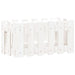 Jardinieră grădină design gard, alb, 60x30x30 cm lemn masiv pin - WALTI WALTI