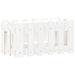 Jardinieră grădină design gard, alb, 60x30x30 cm lemn masiv pin - WALTI WALTI
