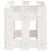 Jardinieră grădină design gard, alb, 60x30x30 cm lemn masiv pin - WALTI WALTI