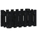 Jardinieră grădină design gard negru 60x30x30 cm lemn masiv pin - WALTI WALTI