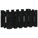 Jardinieră grădină design gard negru 60x30x30 cm lemn masiv pin - WALTI WALTI