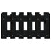 Jardinieră grădină design gard negru 60x30x30 cm lemn masiv pin - WALTI WALTI