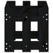 Jardinieră grădină design gard negru 60x30x30 cm lemn masiv pin - WALTI WALTI