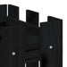 Jardinieră grădină design gard negru 60x30x30 cm lemn masiv pin - WALTI WALTI