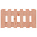 Jardinieră grădină design gard, 60x30x30 cm, lemn masiv douglas - WALTI WALTI