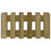 Jardinieră grădină design gard 60x30x30cm lemn de pin impregnat - WALTI WALTI