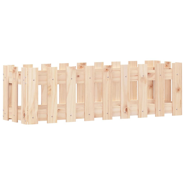 Pat înălțat grădină design gard 100x30x30 cm lemn de pin tratat - WALTI WALTI