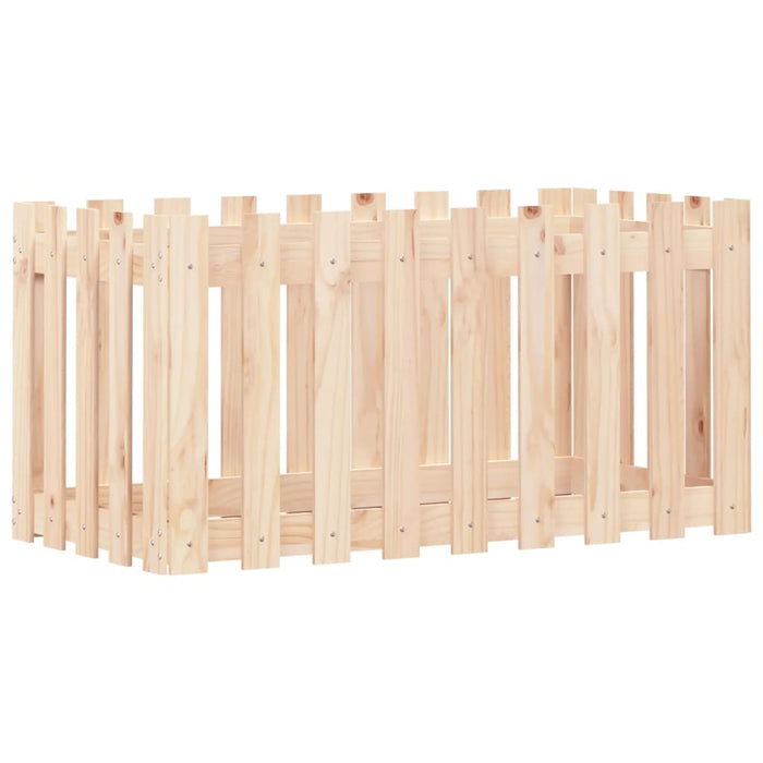 Pat înălțat grădină design gard 100x50x50 cm lemn de pin tratat - WALTI WALTI