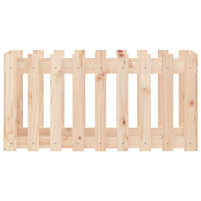 Pat înălțat grădină design gard 100x50x50 cm lemn de pin tratat - WALTI WALTI