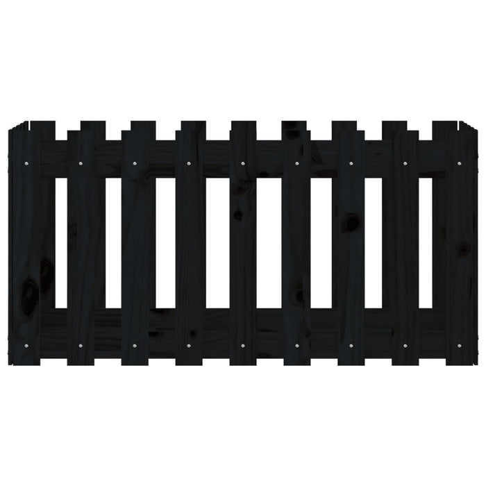 Pat înălțat grădină design gard 100x50x50 cm lemn de pin tratat - WALTI WALTI