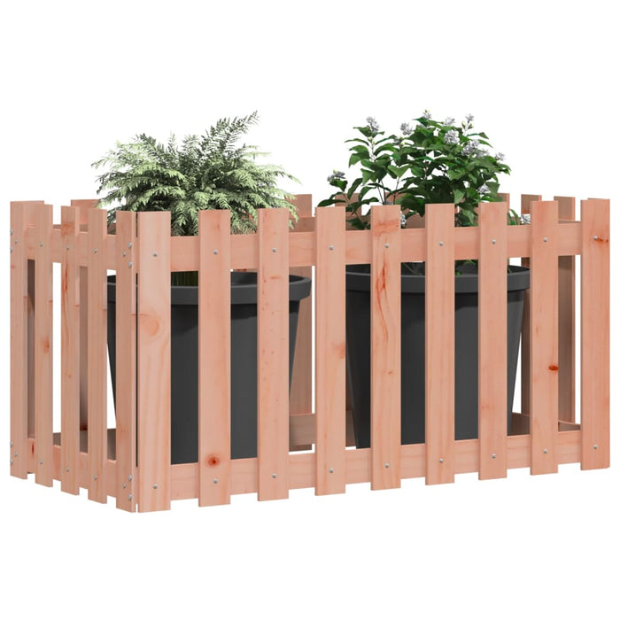 Pat înălțat grădină cu design gard 100x50x50 cm lemn douglas - WALTI WALTI