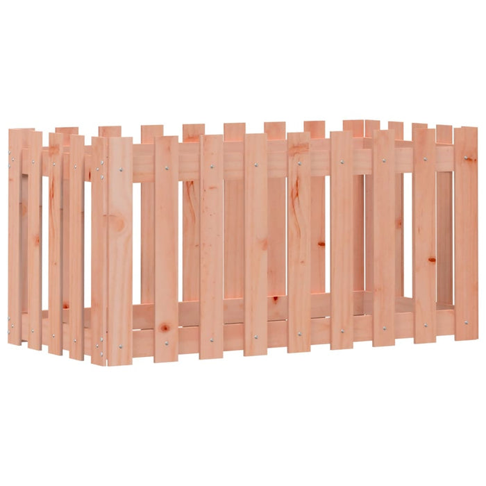 Pat înălțat grădină cu design gard 100x50x50 cm lemn douglas - WALTI WALTI
