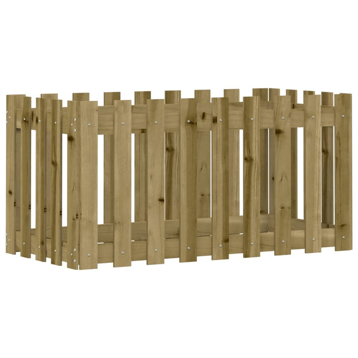 Pat înălțat grădină design gard 100x50x50 cm lemn impregnat pin - WALTI WALTI