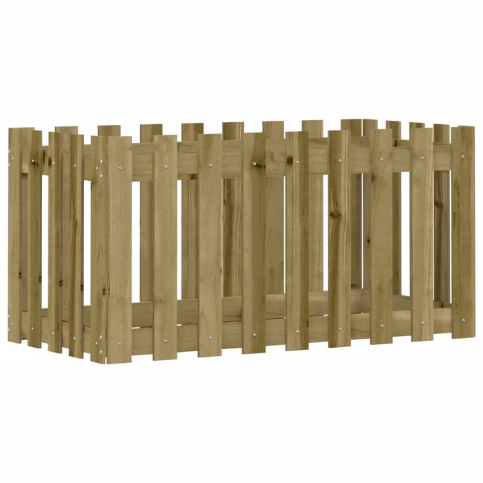 Pat înălțat grădină design gard 100x50x50 cm lemn impregnat pin - WALTI WALTI
