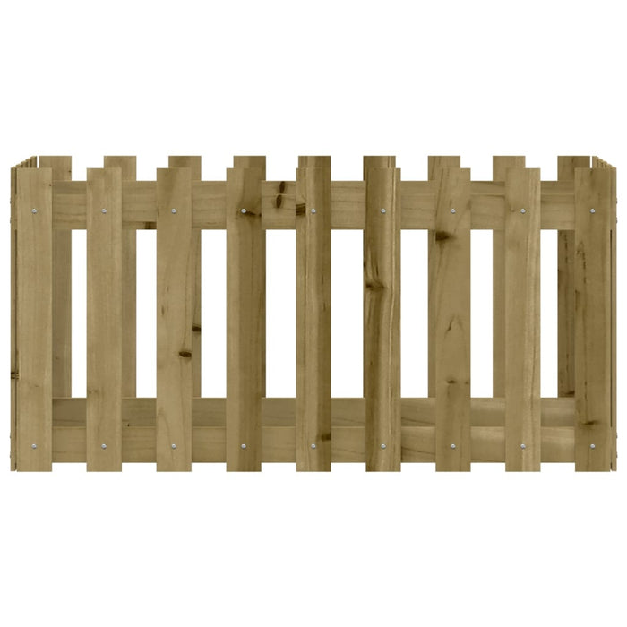 Pat înălțat grădină design gard 100x50x50 cm lemn impregnat pin - WALTI WALTI