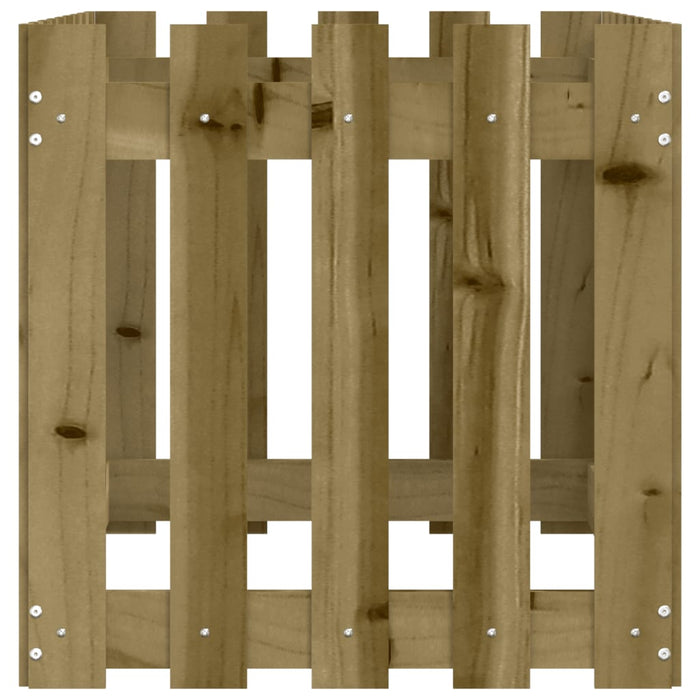 Pat înălțat grădină design gard 100x50x50 cm lemn impregnat pin - WALTI WALTI