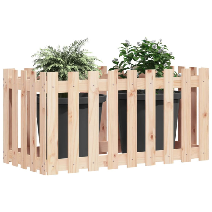 Pat înălțat grădină design gard 100x50x70 cm lemn impregnat pin - WALTI WALTI