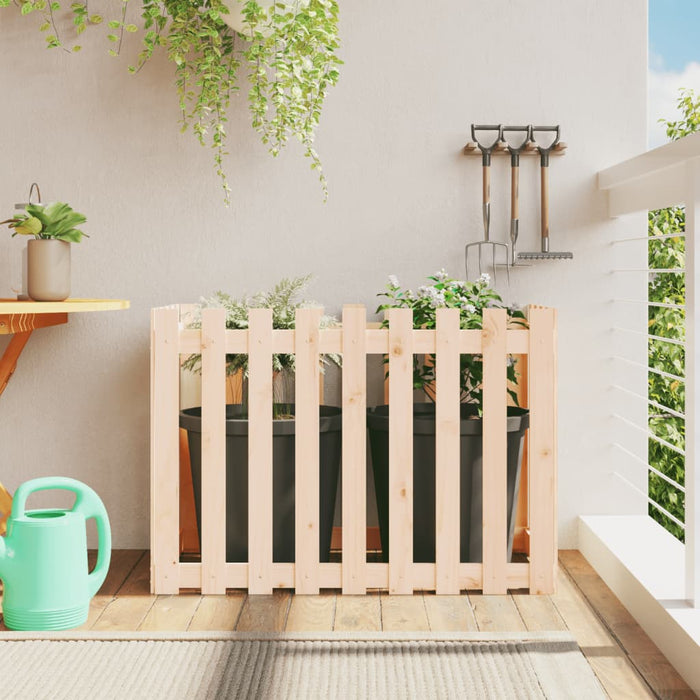 Pat înălțat grădină design gard 100x50x70 cm lemn impregnat pin - WALTI WALTI
