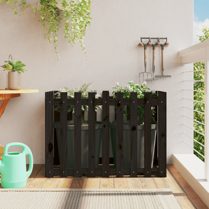 Pat înălțat grădină design gard 100x50x70 cm lemn de pin tratat - WALTI WALTI