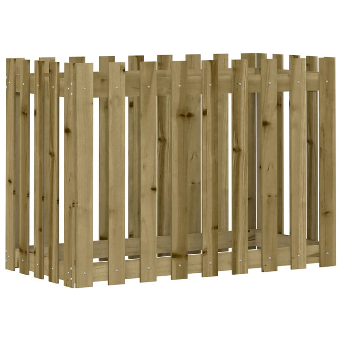 Pat înălțat grădină design gard 100x50x70 cm lemn impregnat pin - WALTI WALTI